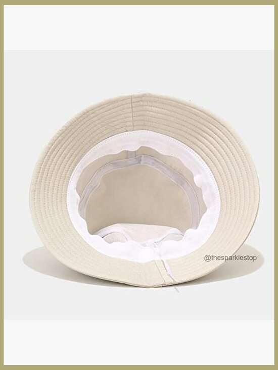 Cotton Bucket Hat with Embroidery, Foldable, SPF 15 Sun Protection main image 5